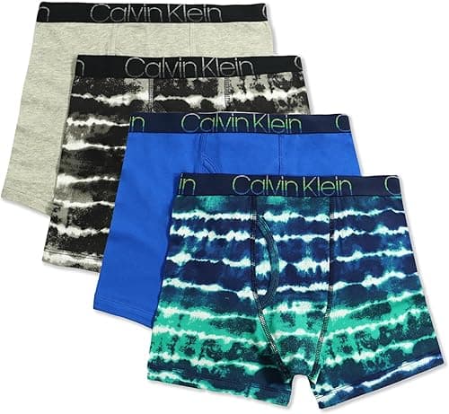 Calvin Klein boys Calvin Klein Boys Underwear 4 Pack Boxer Briefs Value Pack Boxer Briefs on Amazon.ae - Price Tracker