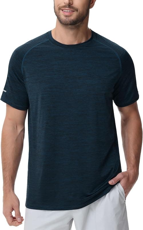 THE GYM PEOPLE Men's Cooling Running Shirts Ice Silk UPF 50+ Workout Tshirt on Amazon - Best Deal Finder