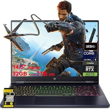 acer Predator Helios Neo 14 AI-Powered Gaming Laptop 14.5" WQXGA+ (3072x1920) 165Hz (400nits G-SYNC) Intel 16-core Ultra 9 185H 32GB RAM 2TB SSD GeForce RTX 4070 RGB Backlit Win11 w/ICP Accessory على Amazon.ae - متتبع الأسعار