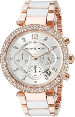 Michael Kors Parker Women's Stainless Steel Analog Watch - متتبع أسعار Amazon.sa