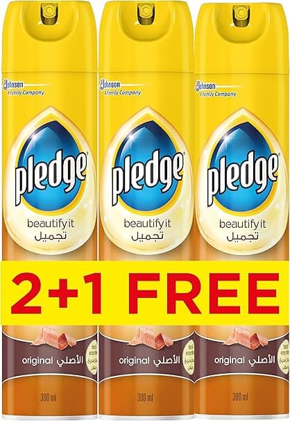 Pledge Beautify It Furniture Polish Spray, Original Scent, 3 x 300ml on Amazon.ae - Price Tracker