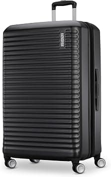 American Tourister Stratum 3.0 Large 28-Inch Spinner, Airline Approved, Durable Hardside Luggage, Expands 1.5", RightHeight™ Adjustable Handle, Black on Amazon - Best Deal Finder