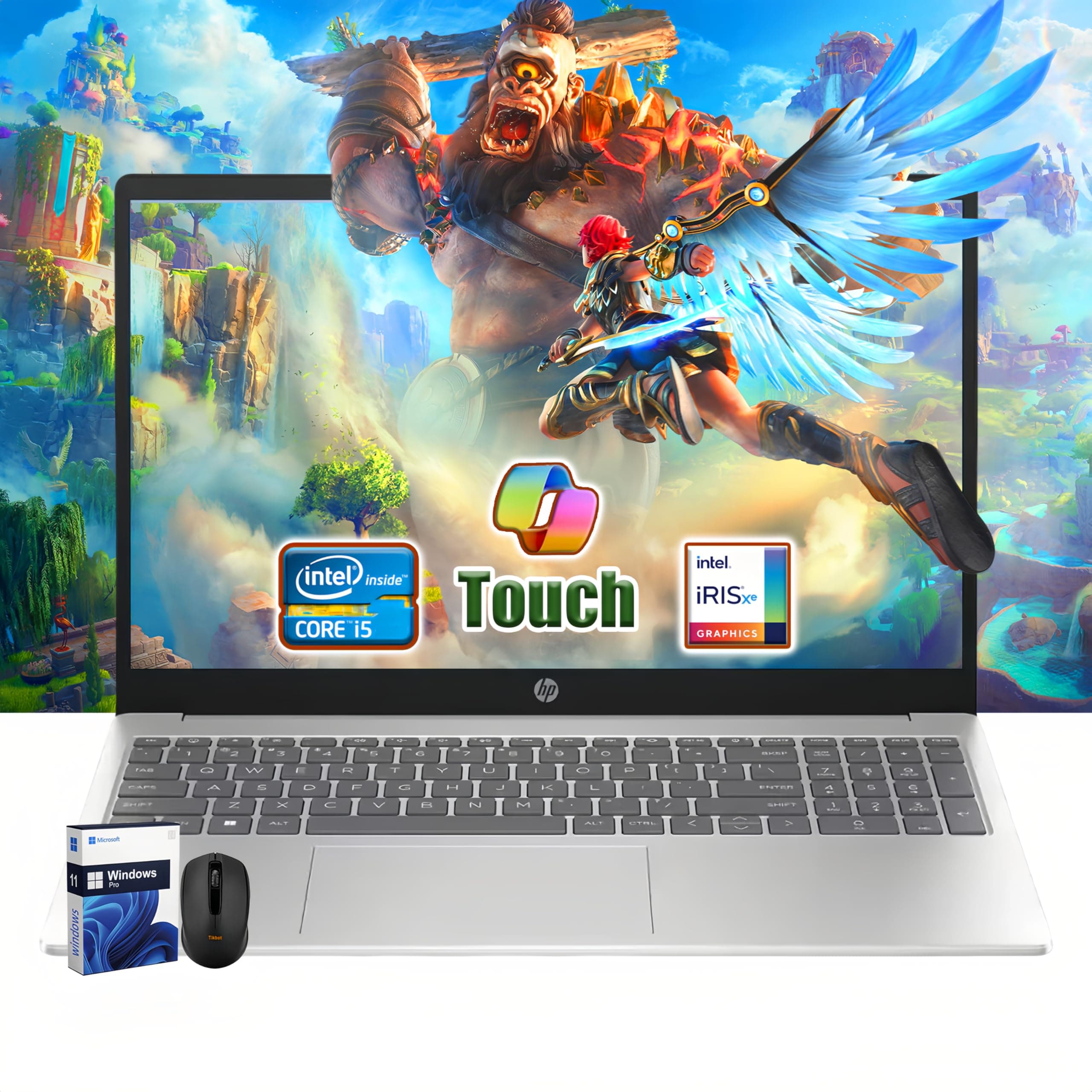HP (Upgraded) 15.6" Touchscreen | 12th Gen Intel i5-1235U (Beats i7-8700) | 32GB RAM | 1TB SSD | Iris Xe Graphics | Win 11 Pro | Fast Charge | Silver | W/Mouse on Amazon.ae - Price Tracker