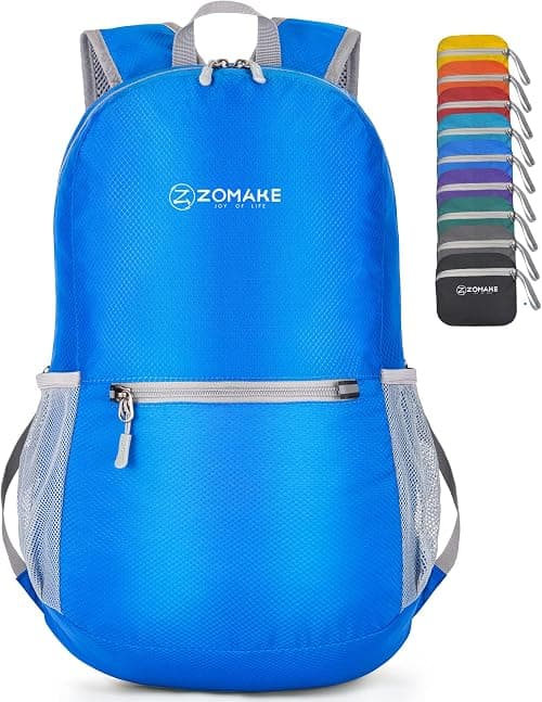 ZOMAKE Foldable Backpack Lightweight Packable 20 L, Small Hiking Daypack Water Resistant Travel Bag Nylon Outdoor Sports Camping Rucksack Walking Trekking for Men Women Seniors on Amazon.ae - Price Tracker