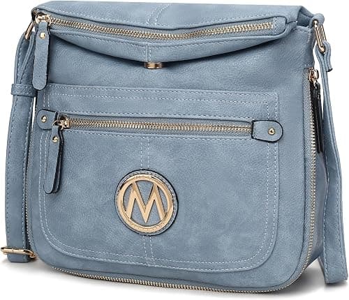 MKF Crossbody Bag for Women – PU Leather Expandable Messenger Purse – Designer Pocketbook Handbag Shoulder Strap على Amazon.ae - متتبع الأسعار