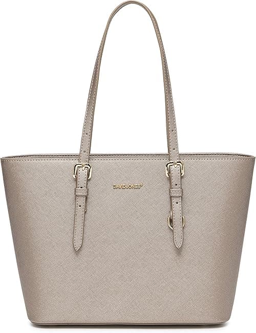 David Jones - Women's Shopper Handbag - Women's Handbag Medium Large Tote PU Leather - Bag Shoulder Bag Office School Shopping Bag - Briefcase Work Bag Elegant Everyday on Amazon.ae - Price Tracker