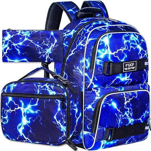 gxtvo 3PCS Girls Backpack, Water Resistant Womens School Bag With Lunch Box, 17 Inch Bookbag Set for College Teenagers. on Amazon.ae - Price Tracker
