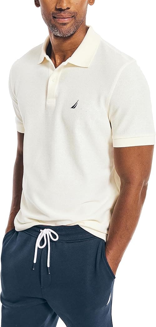 Nautica Men's Classic Short Sleeve Solid Polo Shirt on Amazon.ae - Price Tracker