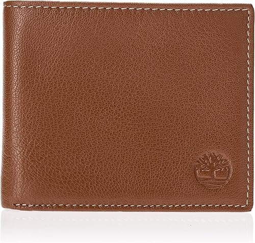 Timberland Men's Leather Wallet with Attached Flip Pocket on Amazon.ae - Price Tracker