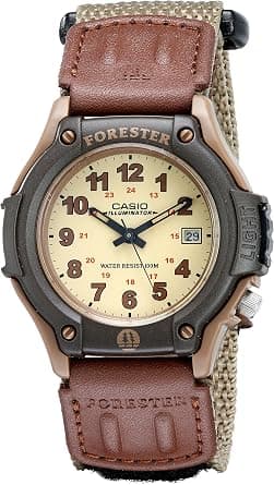 Casio FT500WC Series | Men's Analog Watch | 100 Meter Water Resistance | LED Light | Date Display | Leather/Cloth Band | Regular Time Keeping (HR, Min, SEC, PM, Date, Day) | 3 Year Battery on Amazon.sa - Price Tracker