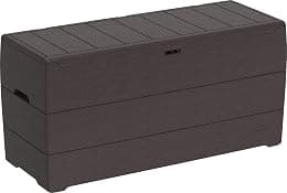 Cosmoplast Plastic Cedargrain Deck Storage Box 270 Liters For Indoors And Outdoors - متتبع أسعار Amazon.sa