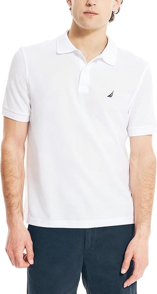Nautica Men's Classic Short Sleeve Solid Polo Shirt on Amazon.ae - Price Tracker