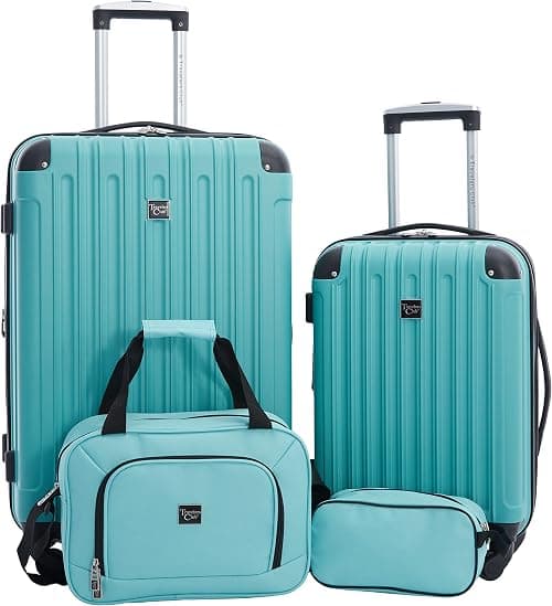 Travelers Club Midtown Hardside 4-Piece Luggage Travel Set on Amazon.ae - Price Tracker