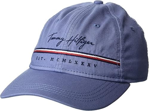 Tommy Hilfiger mens Signature Adjustable Baseball Cap Baseball Cap on Amazon.ae - Price Tracker