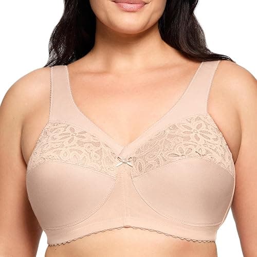 Glamorise Women's Plus Size MagicLift Cotton Support Bra Wirefree #1001 on Amazon.sa - Price Tracker
