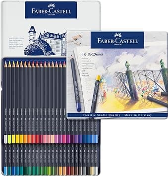Faber-Castell - Goldfaber Colour pencil tin of 48 (114748) /Arts and Crafts - متتبع أسعار Amazon.sa