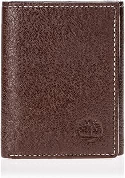 Timberland Men's Leather Trifold Wallet with ID Window - متتبع أسعار Amazon.sa