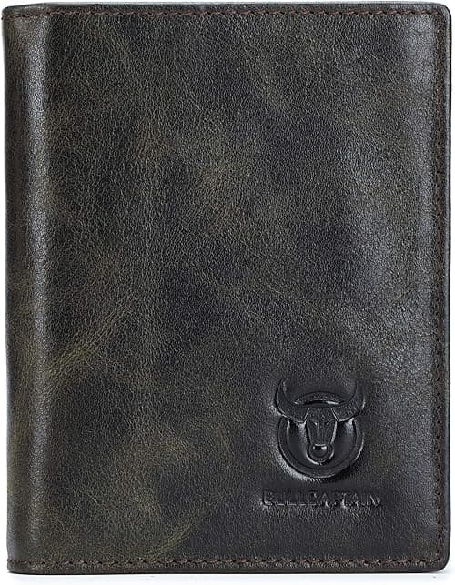 BULLCAPTAIN Large Capacity Genuine Leather Bifold Wallet/Credit Card Holder for Men with 15 Card Slots QB-027 on Amazon.ae - Price Tracker