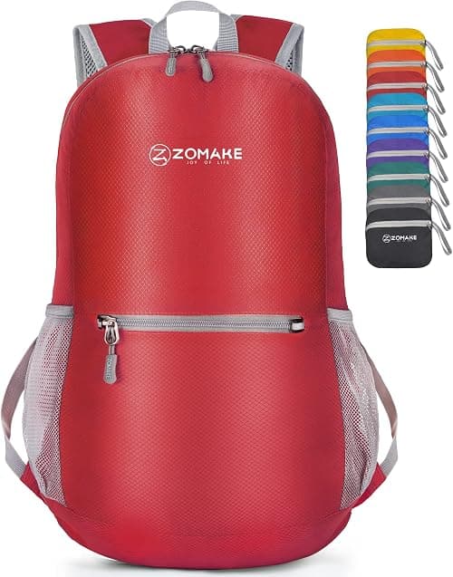ZOMAKE Foldable Backpack Lightweight Packable 20 L, Small Hiking Daypack Water Resistant Travel Bag Nylon Outdoor Sports Camping Rucksack Walking Trekking for Men Women Seniors على Amazon.ae - متتبع الأسعار