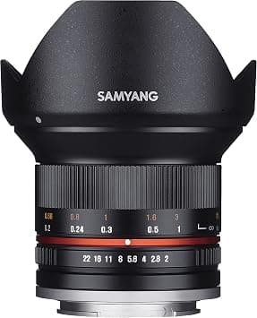 Samyang sy12m-e-bk 12mm f2.0 ultra wide angle lens for sony e cameras, black, one size on Amazon.ae - Price Tracker