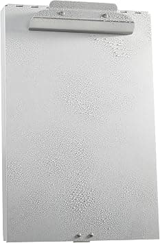 Amazon Basics Metal Clipboard with 2 Compartments and Interior 250 Sheet Paper Storage, 35.78 x 23.39 x 6.6 centimeters, Silver - Amazon.sa Price Tracker