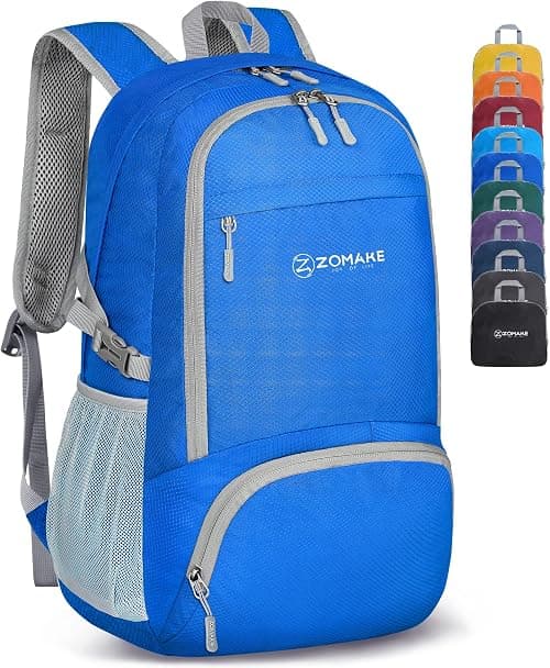 ZOMAKE Foldable Backpack - Lightweight Packable Hiking Daypack 30 L Travel Rucksack Water Resistant Outdoor Sports Camping Bag Walking Trekking for Men Women Seniors on Amazon.ae - Price Tracker