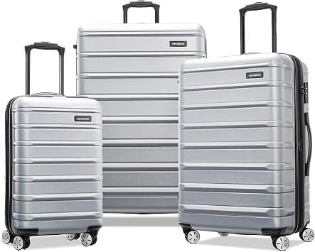 Samsonite Omni 2 Hardside Expandable Luggage with Spinners, Arctic Silver, 3-Piece Set (CO/MED/LG) on Amazon.sa - Price Tracker
