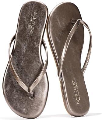 Project Cloud Flip Flops for Women Footwear- Lightweight and Memory Foam Insole Sandals for Women 2026 - Durable Non-Slip Beach Essentials Flats for Women Sandals (Foundations) on Amazon.ae - Price Tracker