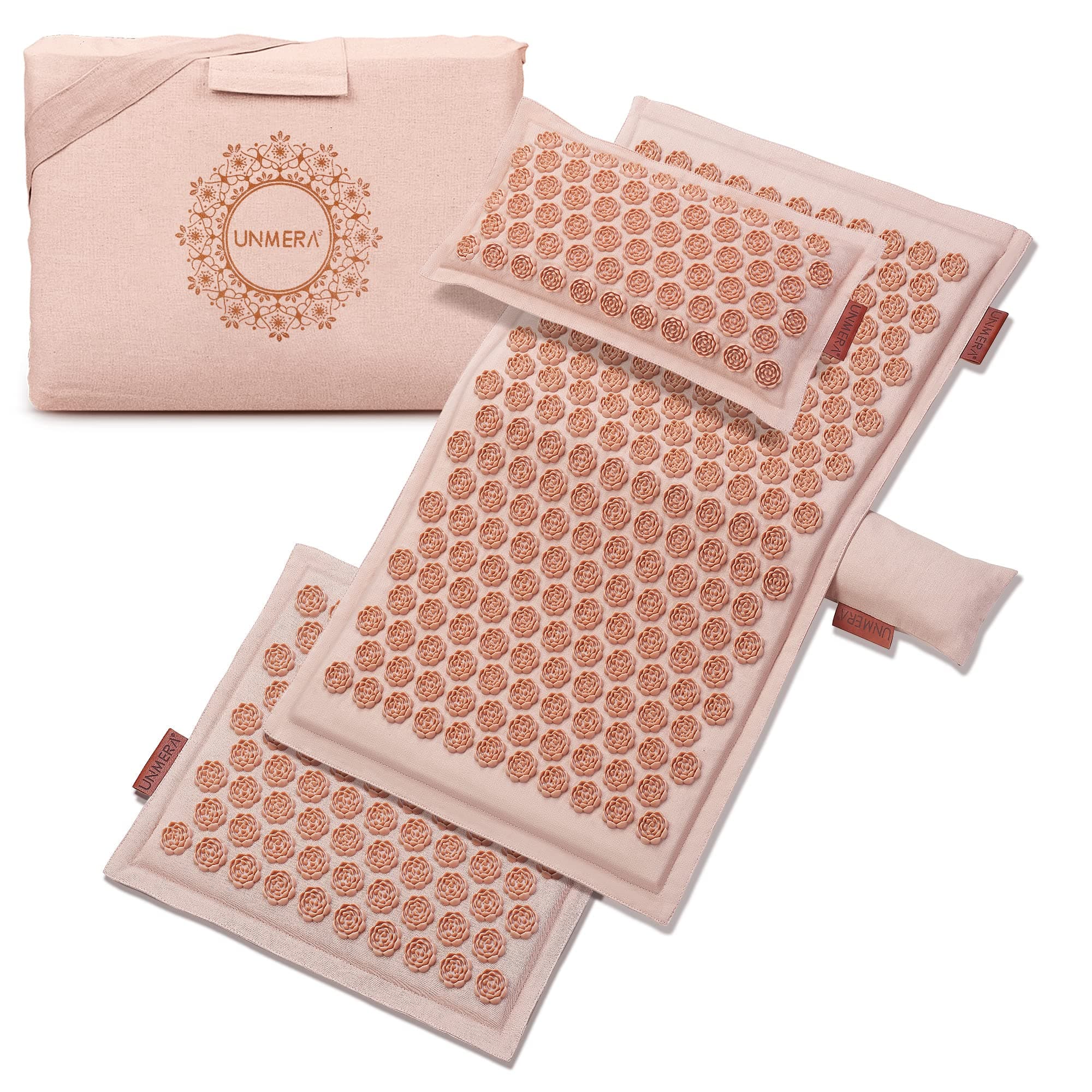 UNMERA Acupressure Mat and Pillow Set,Natural Premium Linen & Coconut Fiber Filling,for Back/Neck Pain Relief, Sciatic, Headache and Muscle Relaxation, Comes with Carrying Bag on Amazon.ae - Price Tracker