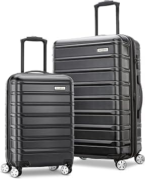 Samsonite Omni 2 Hardside Expandable Luggage with Spinner Wheels, 2-Piece Set, Midnight Black, 2-Piece Set (Carry-on/Medium), Omni 2 Hardside Expandable Luggage With Spinner Wheels 2-piece Set on Amazon.ae - Price Tracker