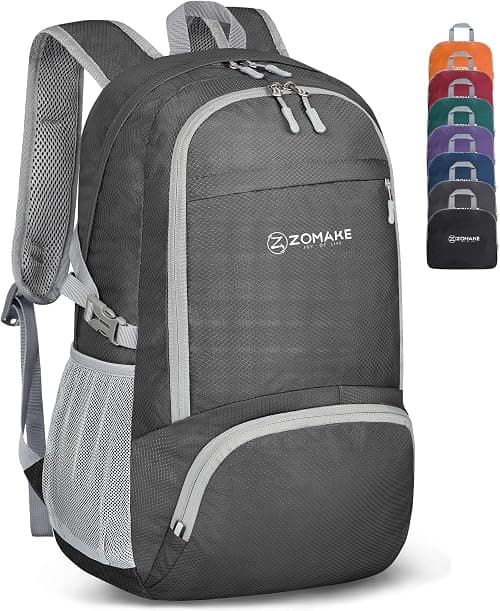 ZOMAKE Foldable Backpack - Lightweight Packable Hiking Daypack 30 L Travel Rucksack Water Resistant Outdoor Sports Camping Bag Walking Trekking for Men Women Seniors على Amazon.ae - متتبع الأسعار
