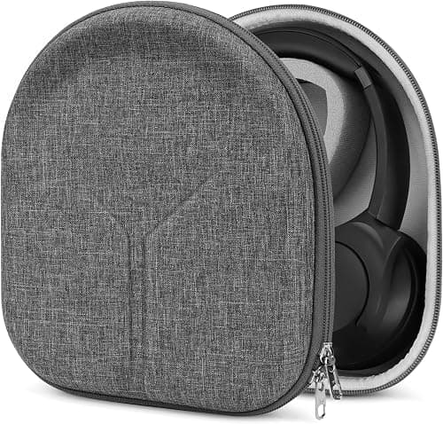 Geekria Shield Headphones Case Compatible with Anker Soundcore Life Q30/Q20, Q11i, Space Q45, Replacement Protective Hard Shell Travel Carrying Bag with Cable Storage (Light Grey) on Amazon.ae - Price Tracker