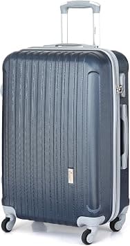 Senator Lightweight Luggage Checked Bag- Durable Hard-Shell Luggage 28 Inches Suit Case for Travel KH132 ABS Large Hard sided Luggage with Spinner Wheels 4, (Checked Luggage 28-Inch, Navy Blue) on Amazon.ae - Price Tracker