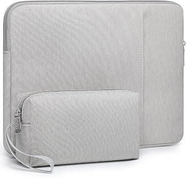 HYZUO 13 Inch Laptop Sleeve Bag Set for MacBook Air 13 M5/M4/M3/M2/M1 A3449 2026-2018, 13" MacBook Neo 2026 A3404, MacBook Pro 13 M2/M1 2026-2016, iPad Pro/Air 13, XPS 13, Surface Pro, Light Grey on Amazon.ae - Price Tracker