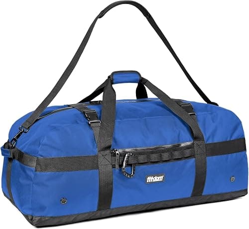 Fitdom 132L 36" Heavy Duty Extra Large Sports Gym Equipment Travel Duffel Bag W/Adjustable Shoulder & Compression Straps. Perfect for Soccer Baseball Basketball Hockey Football Team Coaches & More على Amazon.ae - متتبع الأسعار