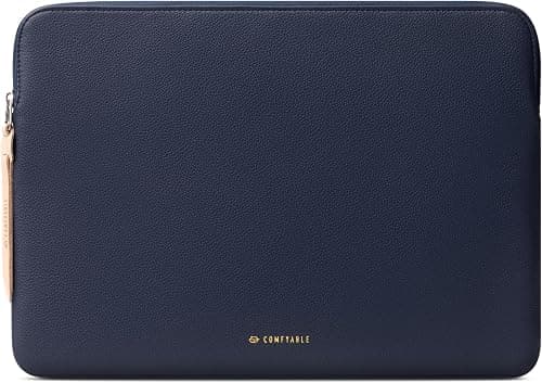 Comfyable Slim Protective Laptop Sleeve Compatible with 13/13.3/14 Inch MacBook Air & MacBook Pro, Mac Travel Case, Laptop Pouch, Slim PU Leather Cover M5/M4/M3/M2/M1 2025-2021, Blue on Amazon.ae - Price Tracker
