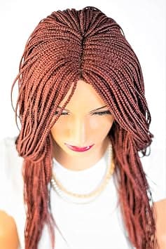 WOW BRAIDS Braided Wigs, Micro Million Braid Wig - Color 35 - 18 Inches. Synthetic Hand Braided Wigs for Black Women. على Amazon.ae - متتبع الأسعار