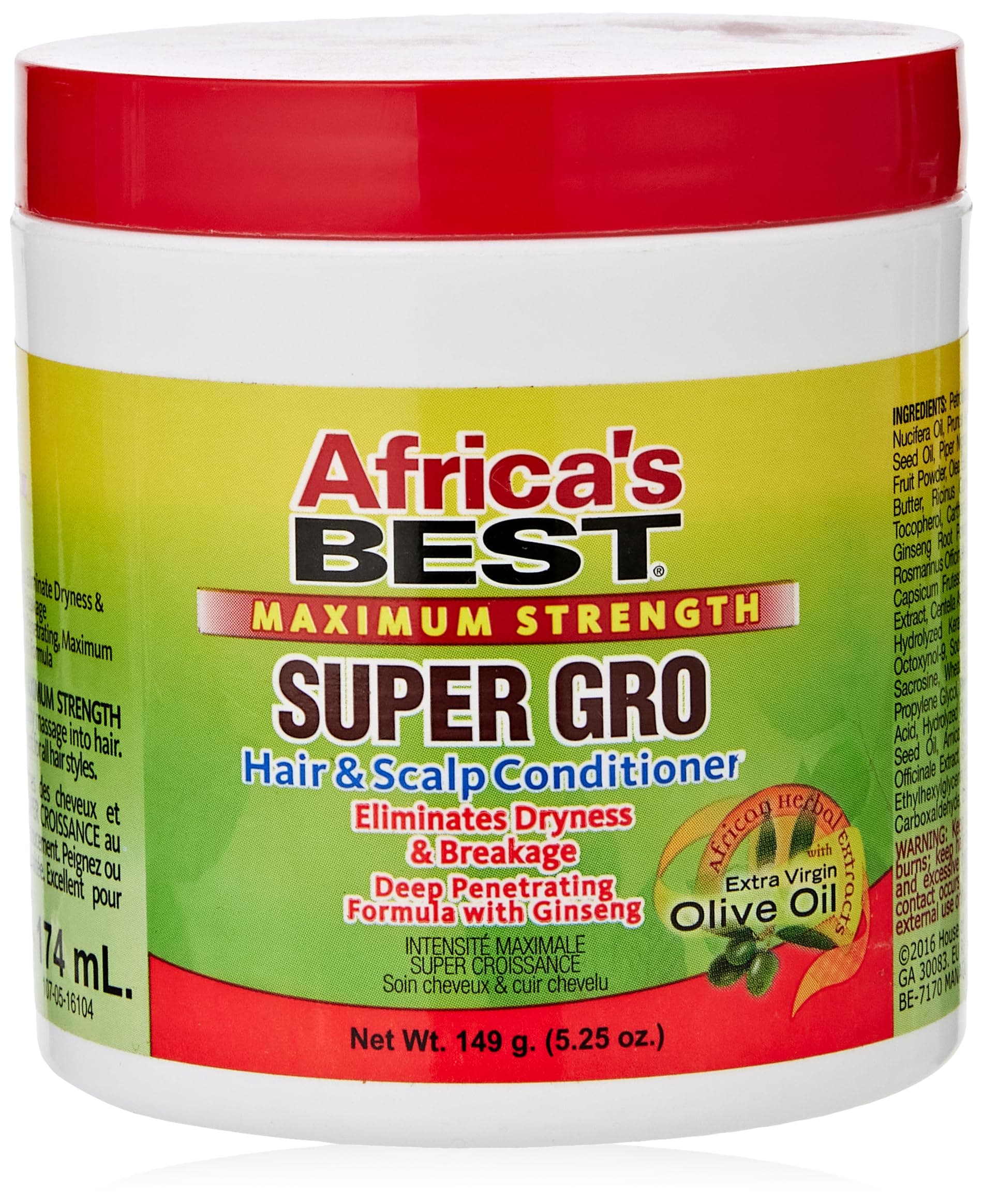 Africa's Best Maximum Strength Super Gro Hair & Scalp Conditioner, 5.25 oz on Amazon.ae - Price Tracker