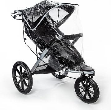 Graco Baby Jogging Stroller Universal Rain Cover, Ventilated Weather Shield, Waterproof, Windproof, Versatile Size to Fit Most Jogging Strollers, Vinyl, Clear, Plastic على Amazon.ae - متتبع الأسعار