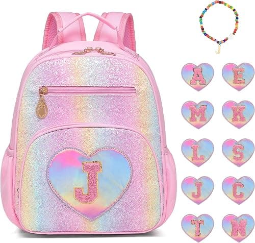 I IHAYNER Kids Glitter Backpack for Girls 3+, Lightweight Toddler Preschool Backpack for School Travel Daycare Kindergarten on Amazon.ae - Price Tracker