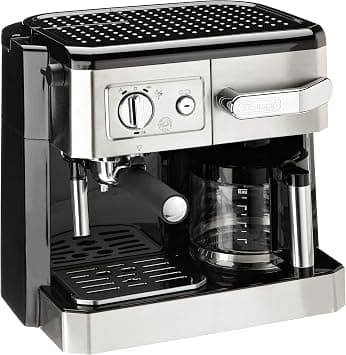 De'Longhi Combi Coffee Machine - Bco420|Pump Espresso & Drip Coffee Maker|Espresso, Capuccino, Latte, Drip Coffee and More|15 Bar Pressure|1450W|Free Demo & Installation (Silver & Black) on Amazon.ae - Price Tracker