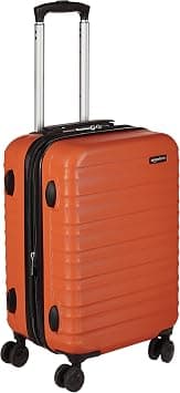 Amazon Basics Hardside Carry On Spinner-21 inch (55cm), Material: ABS, Orange on Amazon.sa - Price Tracker