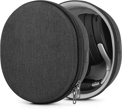Geekria Shield Headphones Case Compatible with Bose QC Ultra, Soundcore Space Q45, Denon AH-GC30, Replacement Hard Shell Travel Carrying Bag with Cable Storage (Dark Grey) على Amazon.ae - متتبع الأسعار