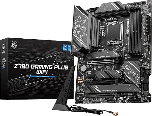 MSI Z790 GAMING PLUS WIFI-AMZ Gaming Motherboard (Support 14th/13th/12th Gen Intel Processors, LGA 1700, DDR5, PCIe 5.0, M.2 Slots, 2.5Gbps LAN, USB 3.2 Gen2, Wi-Fi 6E, Bluetooth 5.3, ATX) on Amazon.ae - Price Tracker