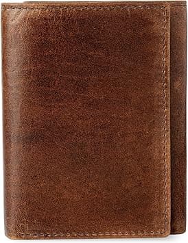 BULL GUARD RFID Genuine Leather Trifold Wallets for Men ID Window, Secret Pocket, RFID Wallet on Amazon.ae - Price Tracker