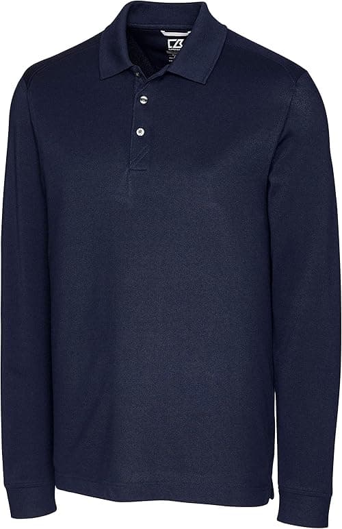 Cutter & Buck Men's 35+UPF, Long Sleeve Advantage Polo Shirt on Amazon.ae - Price Tracker
