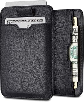 Vaultskin CHELSEA Men's RFID Blocking Slim Leather Wallet | Slim Leather Card Holder for Men, RFID Blocking, Minimalist, Front Pocket. Includes a gift box - متتبع أسعار Amazon.sa