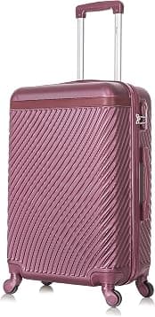 Senator ABS Lightweight Travel Luggage Trolley with 4 Quite Spinner wheels KH1065 (Checked Luggage 28-Inch, Maroon) on Amazon.ae - Price Tracker