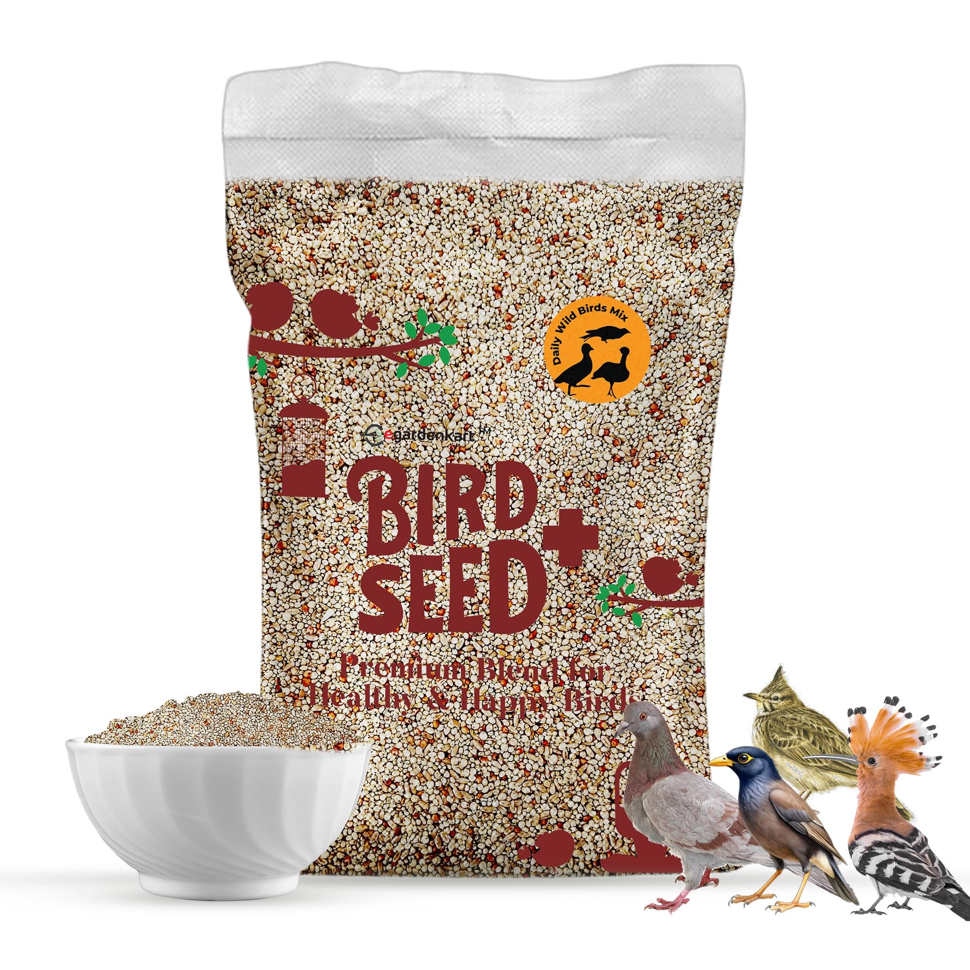 Egardenkart® Bird Food Daily Budget-Friendly - 10 Kg, Bird Seed | Wild Bird Feed for all Types of Wild Birds | Birds Food for Small Birds Dove Pigeon Myna Lark Bulbul Sparrow Hoopoe Seed Mix (10) on Amazon.ae - Price Tracker