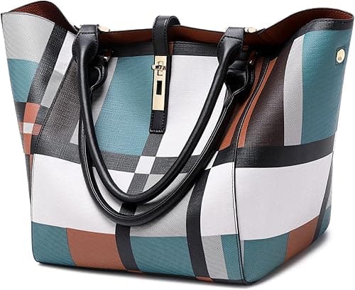 sqlp Large Work Tote Bag for Women Leather Designer Handbags Big Travel bucket bags Ladies Shoulder Bag on Amazon.ae - Price Tracker